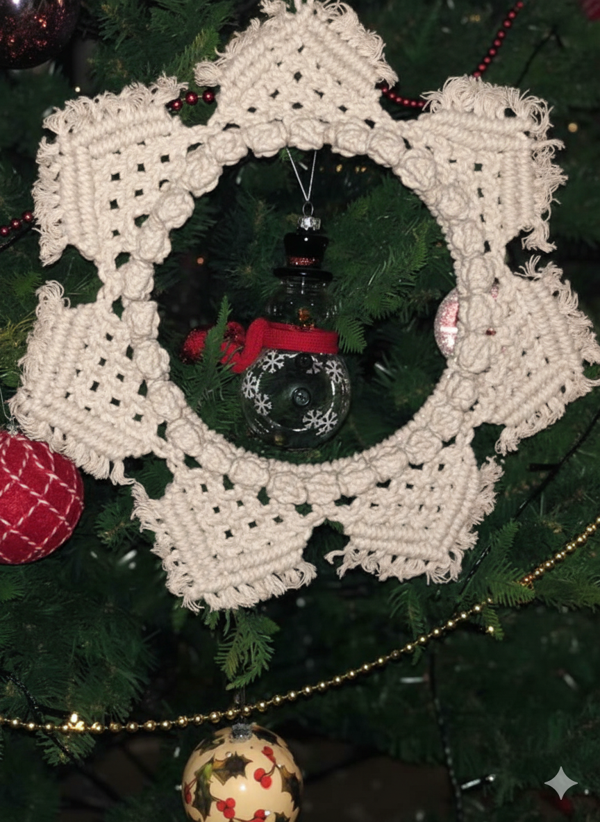Macrame christmas wreath