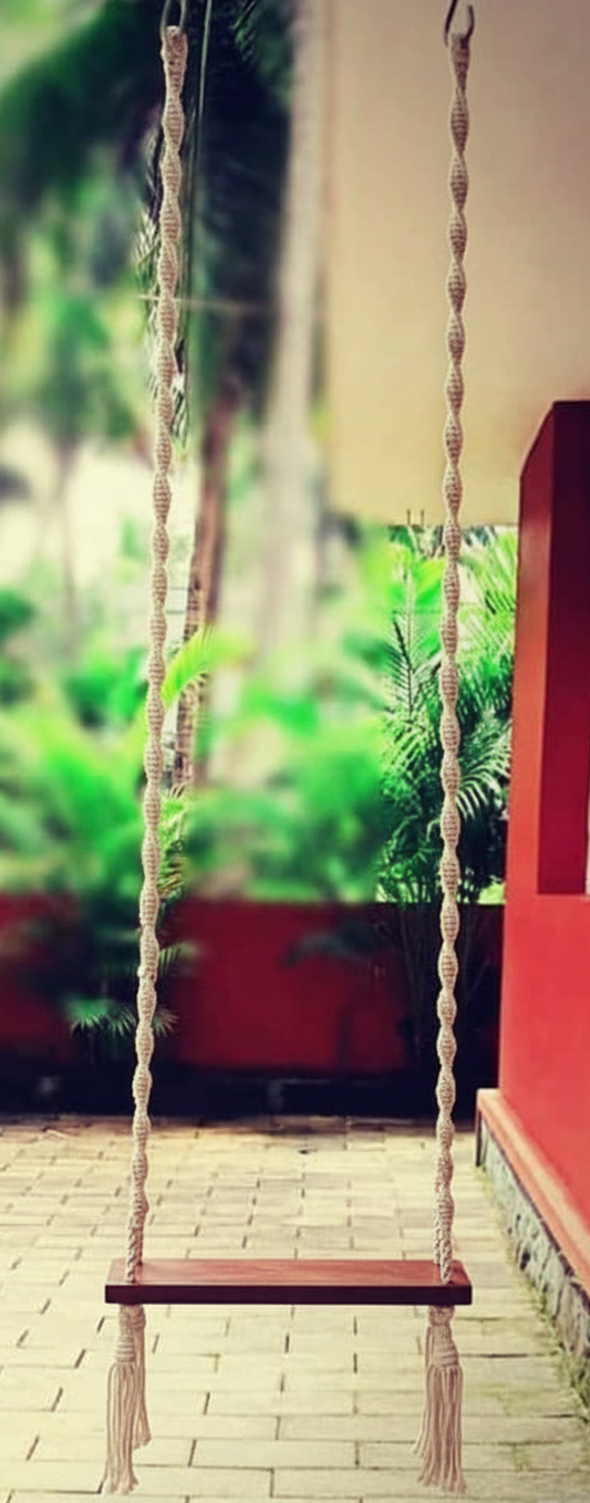 Macrame adult swing