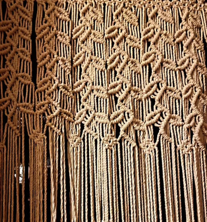Macrame curtain