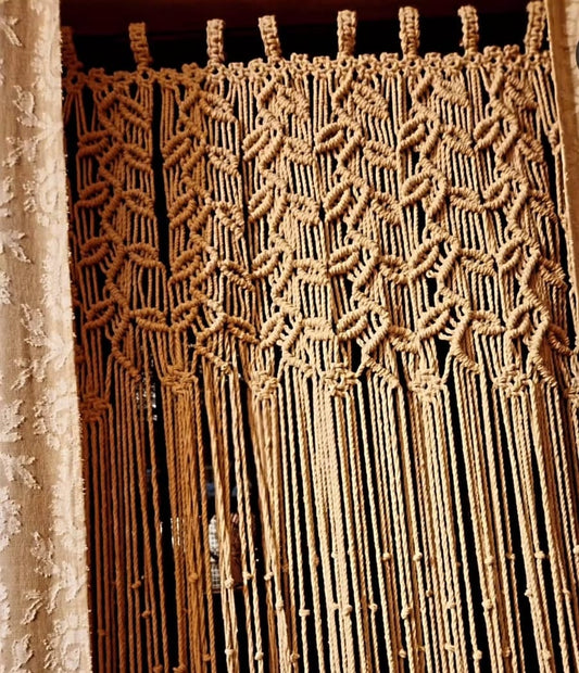Macrame curtain