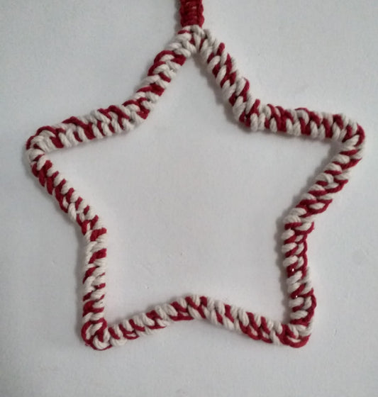 Macrame star hangings
