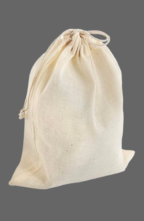 cotton string bag will be included inside

