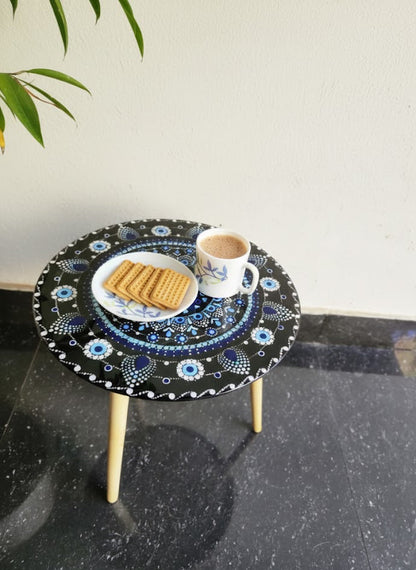 Evil eye Mandala cofee stool